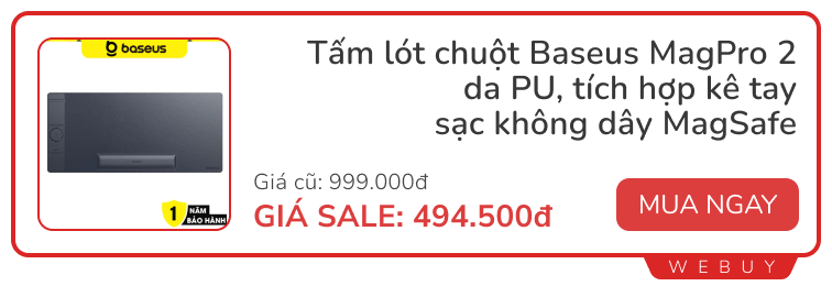 Sale cuối tháng vẫn còn: Sạc nhanh 65W 168.000đ, vòng tay Xiaomi 450.000đ, máy lau hút khô ướt Tineco giảm hơn 50%- Ảnh 5.