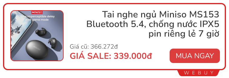 Gợi ý tai nghe không dây siêu nhỏ nhẹ đeo đi ngủ: Thiết kế đặc biệt ít cấn tai, rẻ nhất chưa đến 100.000đ- Ảnh 11.