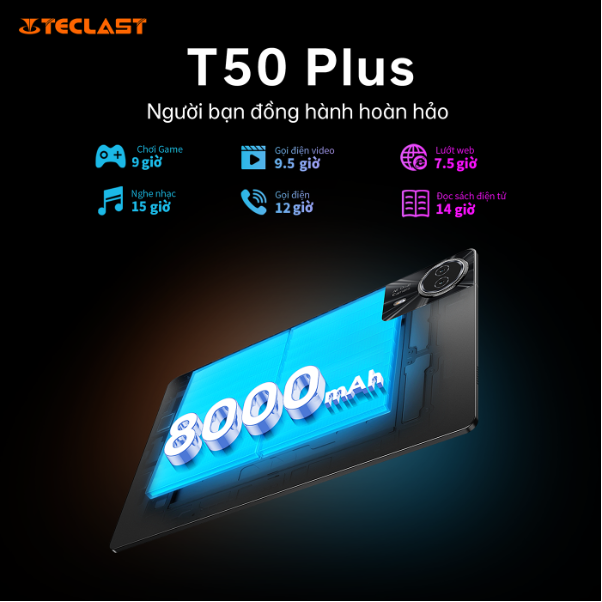 Teclast T50 Plus: Máy tính bảng giá rẻ cho mọi nhu cầu- Ảnh 3.