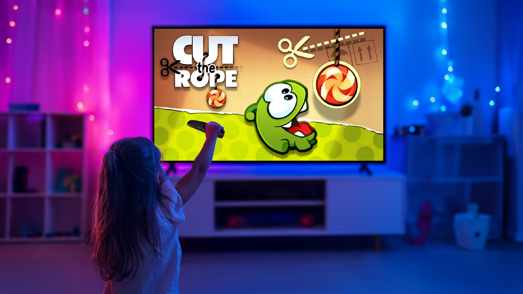 Người dùng TV LG đã có thể chơi Cut The Rope bằng điều khiển thông minh Magic Remote- Ảnh 1.