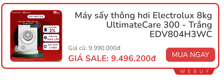 15 deal đồ gia dụng đáng sắm nhất lúc này: Giảm tới 73%, đủ các thương hiệu nổi Xiaomi, Deerma, Philips, Bear, Electrolux...- Ảnh 15.