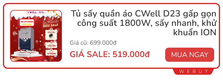 15 deal đồ gia dụng đáng sắm nhất lúc này: Giảm tới 73%, đủ các thương hiệu nổi Xiaomi, Deerma, Philips, Bear, Electrolux...- Ảnh 14.