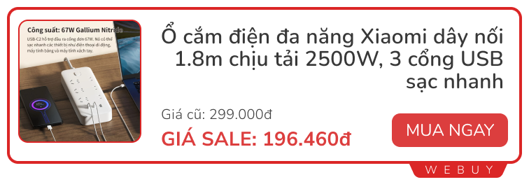 15 deal đồ gia dụng đáng sắm nhất lúc này: Giảm tới 73%, đủ các thương hiệu nổi Xiaomi, Deerma, Philips, Bear, Electrolux...- Ảnh 4.