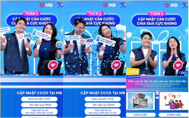 MB chia 500 triệu cho khách hàng đã cập nhật CCCD tại livestream ngày 11/12!- Ảnh 1.