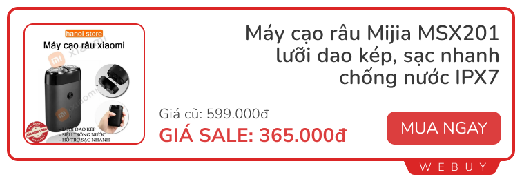 Giữa tháng săn sale: Tai nghe, loa giảm nửa giá, máy cạo râu từ 211.000đ, quần áo nam Made in Vietnam quanh mức 400.000đ- Ảnh 6.