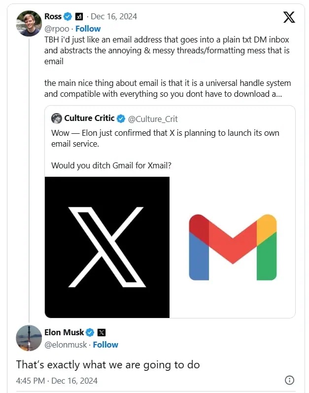 Elon Musk xác nhận đang phát triển dịch vụ Email mới- Ảnh 1.