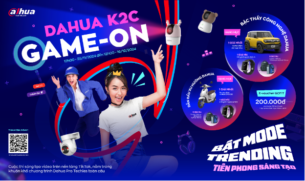 Hơn 250 bài dự thi, 15.000 người tham gia: Dahua K2C Game-On khép lại một hành trình đáng nhớ- Ảnh 1. Hơn 250 bài dự thi, 15.000 người tham gia: Dahua K2C Game-On khép lại một hành trình đáng nhớ- Ảnh 1.