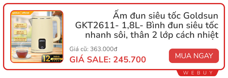 10 món đồ hay phết giảm sâu dịp cuối năm: Đủ đồ chính hãng Xiaomi, Bear, PerySmith...- Ảnh 7.