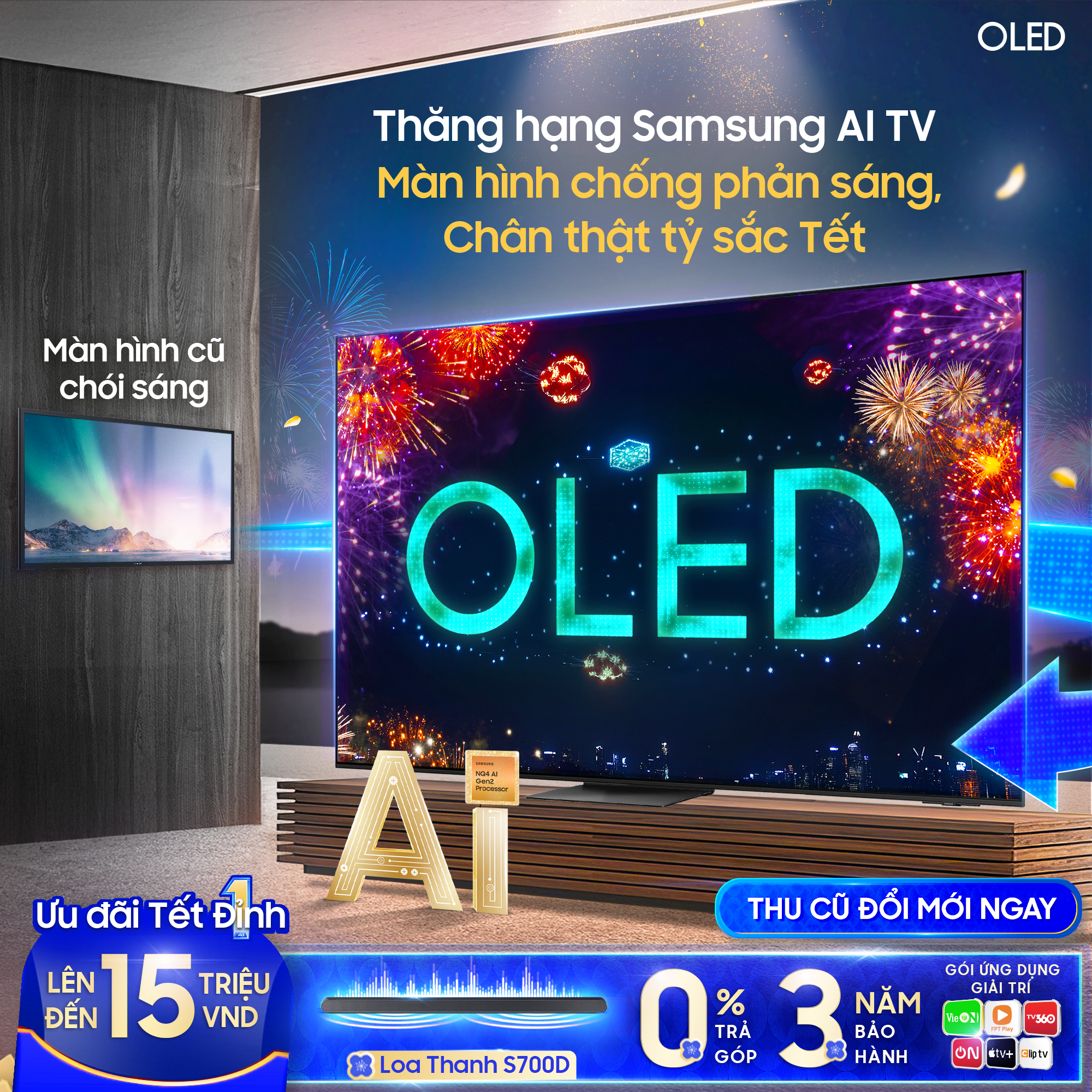 Thăng hạng TV AI OLED, đón Tết bên gia đình càng thêm đỉnh- Ảnh 1.