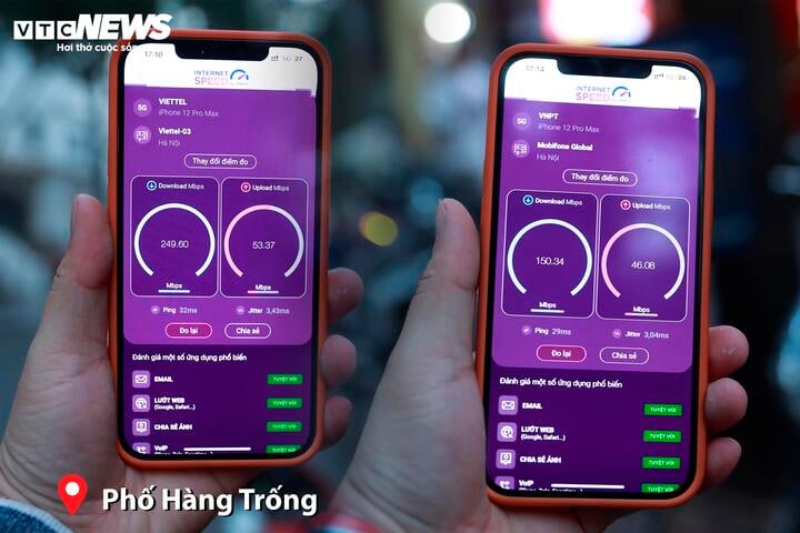 Bất ngờ với tốc độ 5G của 2 nhà mạng lớn vào giờ cao điểm- Ảnh 4.