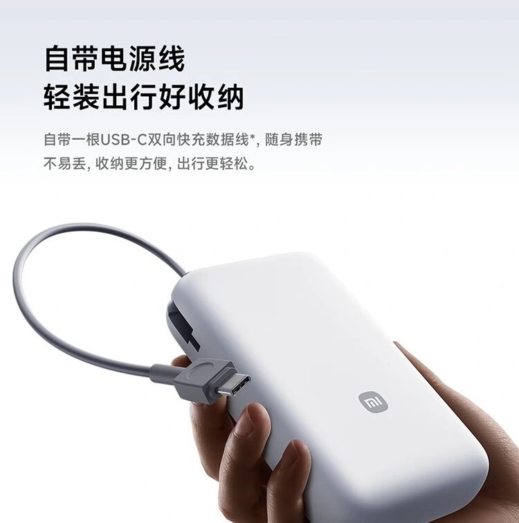 Xiaomi ra mắt pin dự phòng 20.000mAh: Công suất 22.5W, tích hợp dây USB-C, giá rẻ- Ảnh 1.