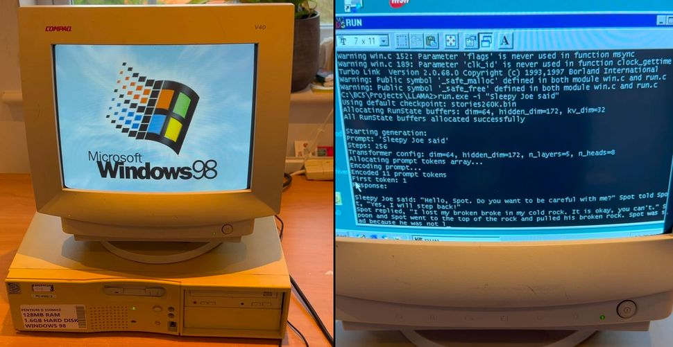 Mô hình AI đời mới chạy mượt mà trên PC 'cổ' cài Windows 98 cùng chip Pentium II và 128MB RAM: Bí mật công nghệ ở đây là gì?- Ảnh 1.