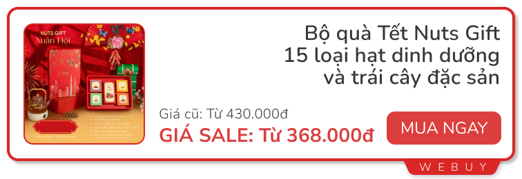 Tai nghe chống ồn 269.000đ, máy hút bụi giảm nửa giá, bộ quà Tết dưới 200.000đ và loạt deal ngày đôi đầu tiên của 2025- Ảnh 8.