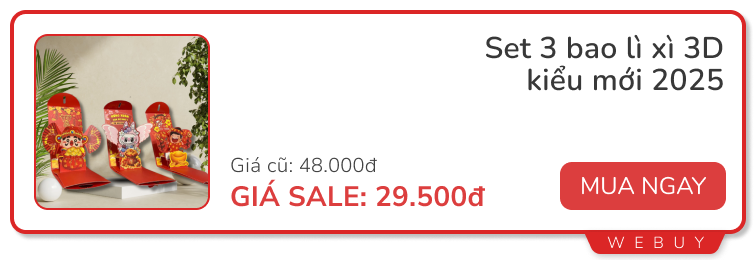 Tai nghe chống ồn 269.000đ, máy hút bụi giảm nửa giá, bộ quà Tết dưới 200.000đ và loạt deal ngày đôi đầu tiên của 2025- Ảnh 10.