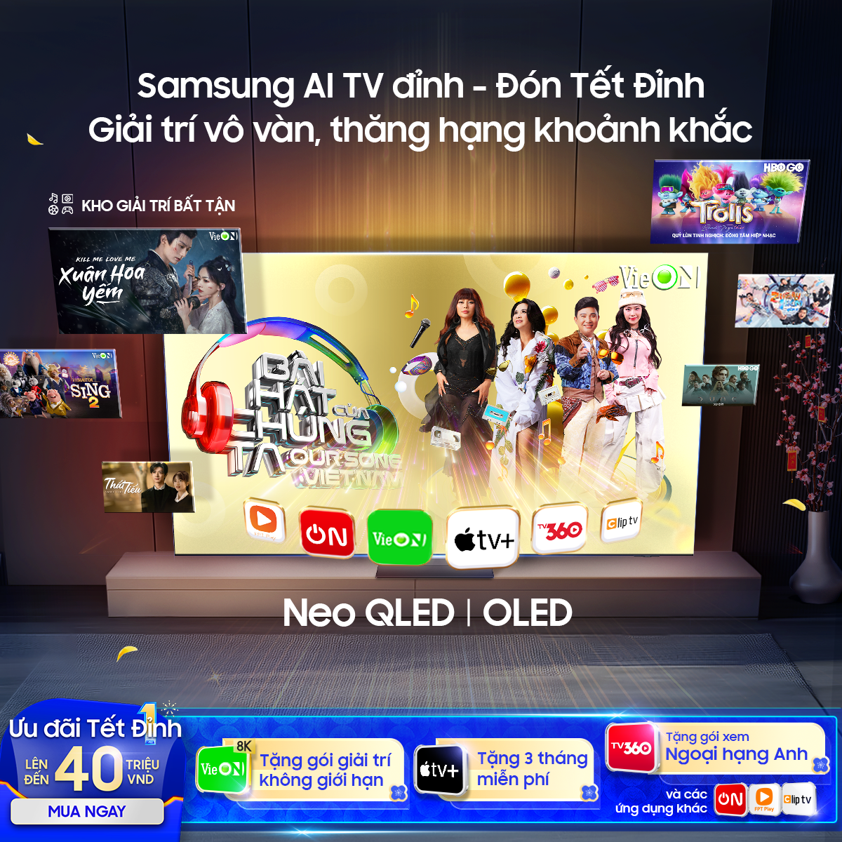 Thăng hạng Tết đỉnh cùng TV màn hình lớn giá tốt, khuyến mãi khủng- Ảnh 5.