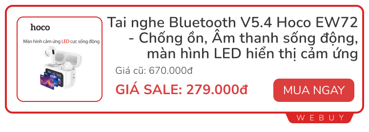 6 mẫu tai nghe có màn hình cảm ứng cực thú vị, có loại đang giảm đến gần 60%- Ảnh 6.