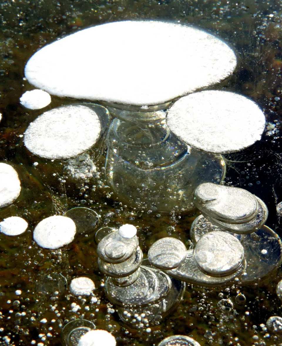 Bí ẩn về những bong bóng 'đông lạnh' tại hồ Abraham - Ảnh 3.