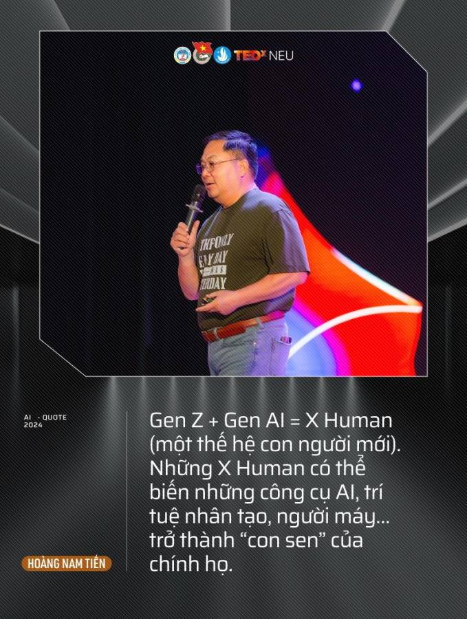 Gặp nhau đầu năm với sếp Hoàng Nam Tiến: Gen Z + Gen AI = X Human - một thế hệ CON NGƯỜI MỚI!- Ảnh 3.