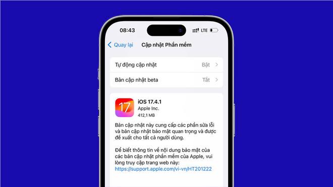 iOS 17.4.1 đã cho tải về: Là bản cập nhật bảo mật quan trọng, người dùng nên cài đặt ngay!- Ảnh 1.