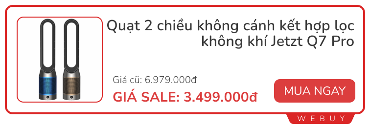 Deal hè mát lịm: Quạt mini, quạt không cánh, quạt gắn máy tính vừa đẹp vừa xịn... giảm sâu đến 50%- Ảnh 5.