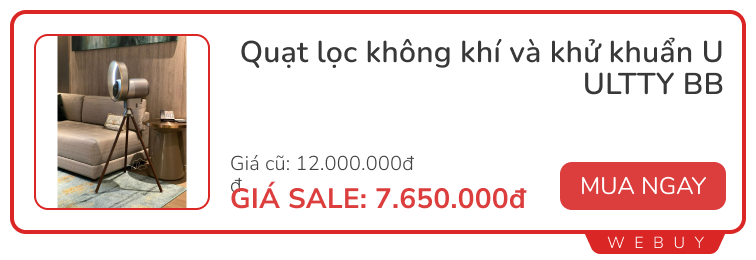 Deal hè mát lịm: Quạt mini, quạt không cánh, quạt gắn máy tính vừa đẹp vừa xịn... giảm sâu đến 50%- Ảnh 6.