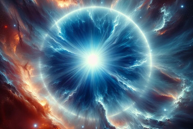 Sự ra đời "quái vật" siêu khổng lồ xanh, sáng gấp 10.000 lần Mặt Trời- Ảnh 1.