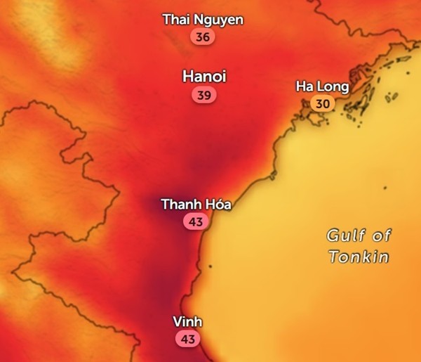 Nắng nóng gay gắt xuất hiện trên cả nước vào cuối tuần, nhiệt độ Hà Nội lên bao nhiêu?- Ảnh 3.