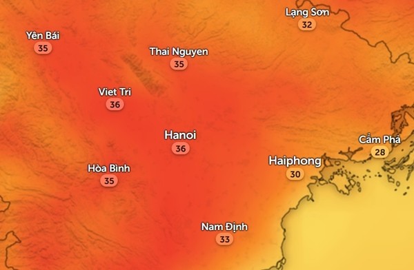 Nắng nóng gay gắt xuất hiện trên cả nước vào cuối tuần, nhiệt độ Hà Nội lên bao nhiêu?- Ảnh 2.