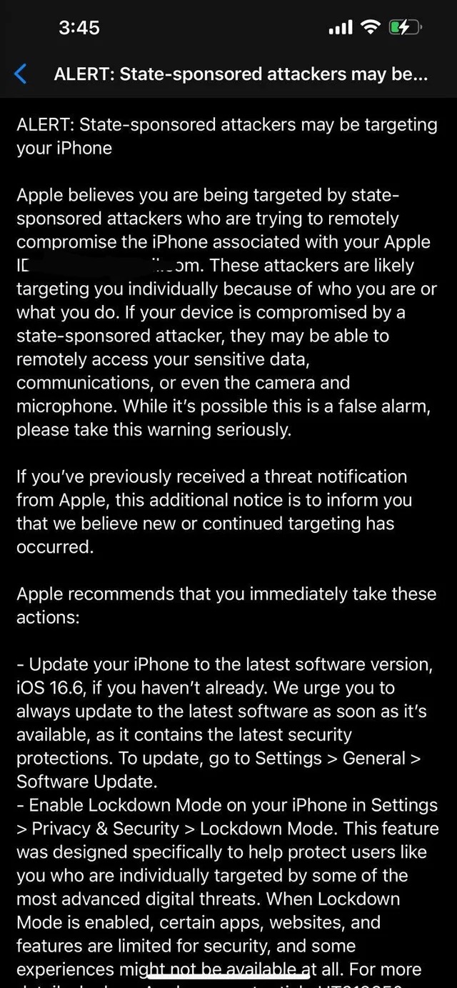 Apple thừa nhận người dùng iPhone đang bị tấn công bởi phần mềm gián điệp- Ảnh 1.