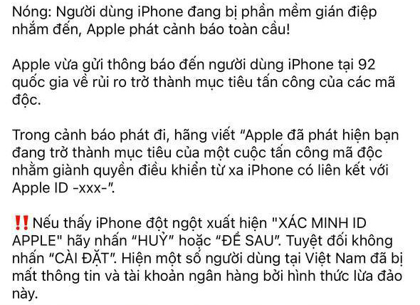 Nhiều người Việt đang lầm tưởng câu chuyện "Bảng thông báo lạ khiến iPhone bị hack, mất cả tài khoản ngân hàng": Hiểu sao cho đúng?- Ảnh 6.