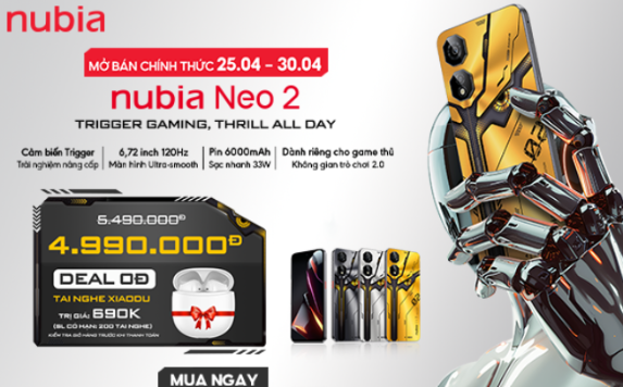 Nubia Neo 2 - Gaming Phone giá rẻ trở lại với phiên bản nâng cấp- Ảnh 1.