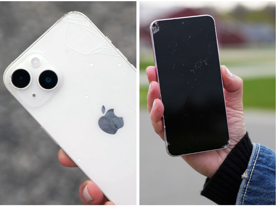 Thử nghiệm thả rơi iPhone 14 và Galaxy S23 từ độ cao 100m: Bất ngờ thay, mẫu điện thoại này vẫn dùng tốt- Ảnh 2.