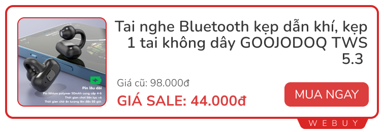 Dịp sale đậm hiếm thấy: Tai nghe chỉ từ 44.000 đồng, Đồng hồ thông minh, Loa... cũng giảm đến 60%- Ảnh 1.