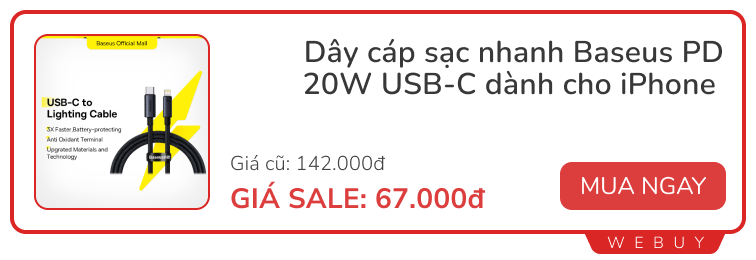 Dịp sale đậm hiếm thấy: Tai nghe chỉ từ 44.000 đồng, Đồng hồ thông minh, Loa... cũng giảm đến 60%- Ảnh 2.