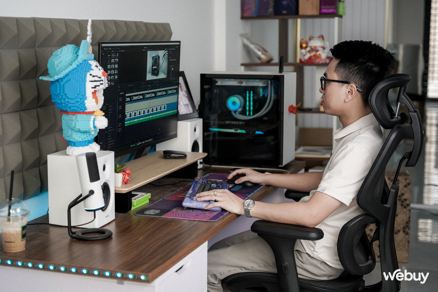 Không gian làm việc đáng mơ ước với người 'mê PC' của Bụt Công Nghệ- Ảnh 2.