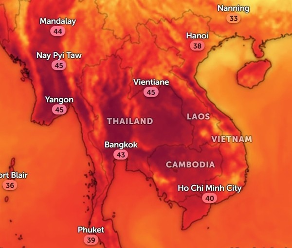 Nắng nóng ở Đông Nam Á hiện tại chưa từng có tiền lệ, thời tiết sắp tới sẽ thế nào?- Ảnh 3.