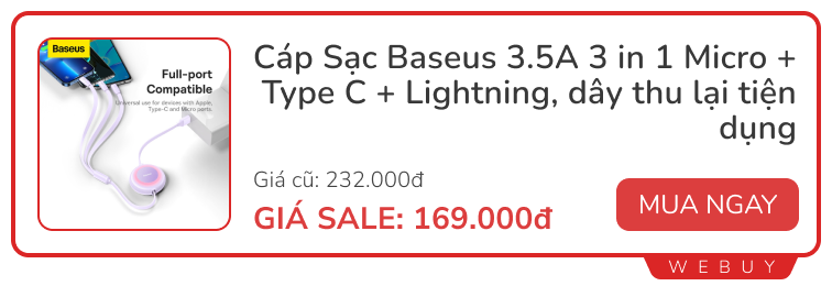 Check list đồ bán chạy nhất của Hoco, Baseus, Ugreen: từ 32.000 đồng là mua được hàng xịn- Ảnh 6.