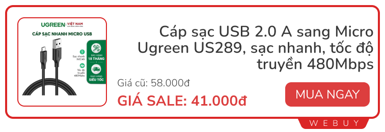 Check list đồ bán chạy nhất của Hoco, Baseus, Ugreen: từ 32.000 đồng là mua được hàng xịn- Ảnh 8.