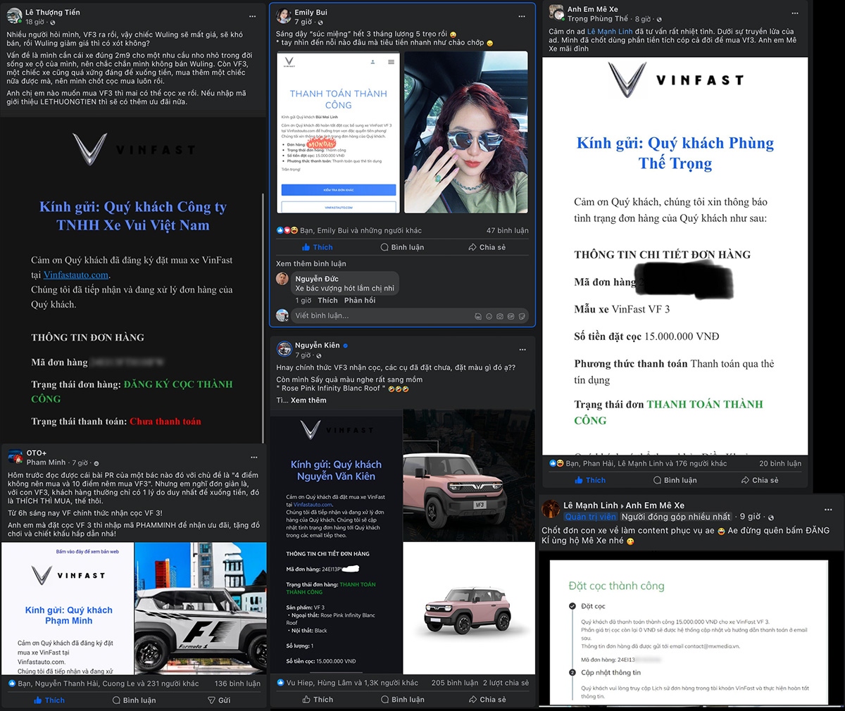 VinFast VF3 tràn lên cả Shopee, người mua liên tục khoe cọc trên mạng xã hội- Ảnh 1.
