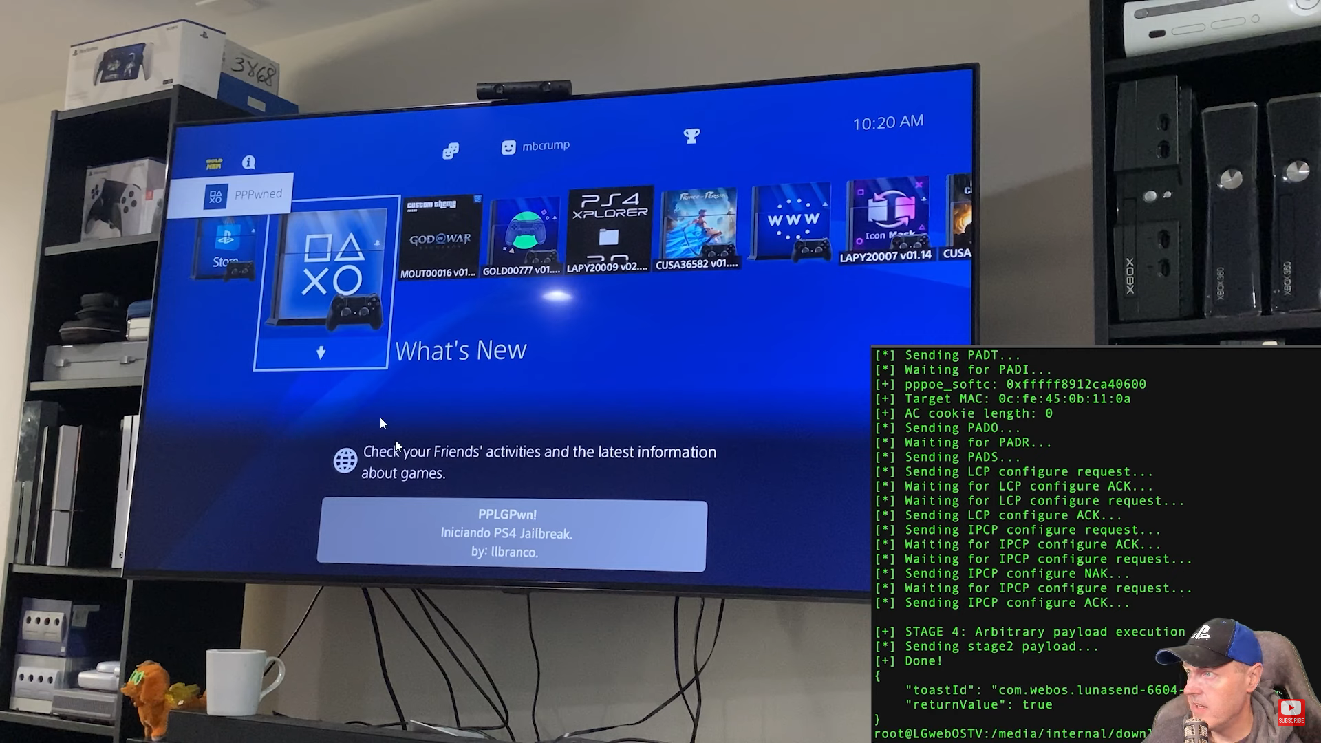 Độc lạ: Dùng TV LG để hack PlayStation 4- Ảnh 2.