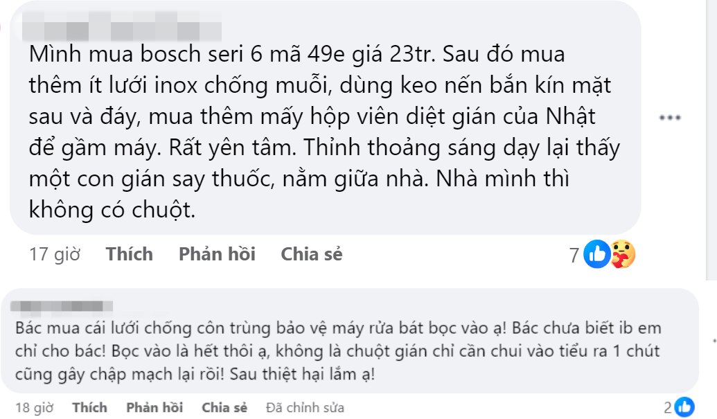 Vung tiền triệu mua máy rửa bát để “nuôi” chuột, gián: Nhiều người than trời vì sửa vài lần tốn ngang mua mới- Ảnh 3.