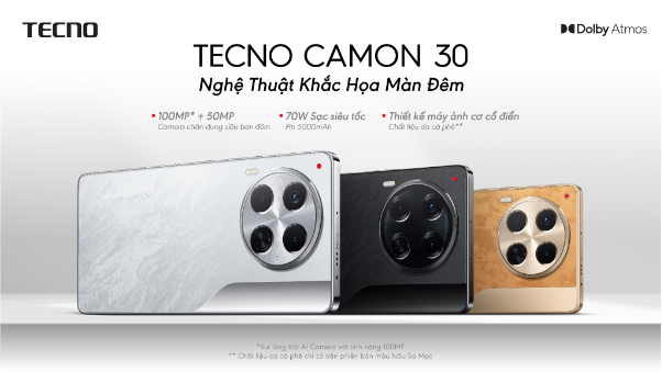 Chiến binh Tecno Camon 30 ra mắt với camera cảm biến siêu đỉnh- Ảnh 1.