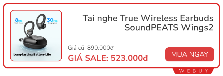 9 Deal tai nghe cho dân tập thể thao, giá rẻ chỉ từ 57.000 đồng- Ảnh 8.