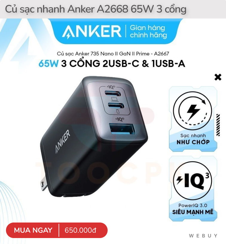 10 sản phẩm được đánh giá 5 sao của Anker: Toàn củ cáp sạc, thêm tai nghe và pin dự phòng chất lượng- Ảnh 5.