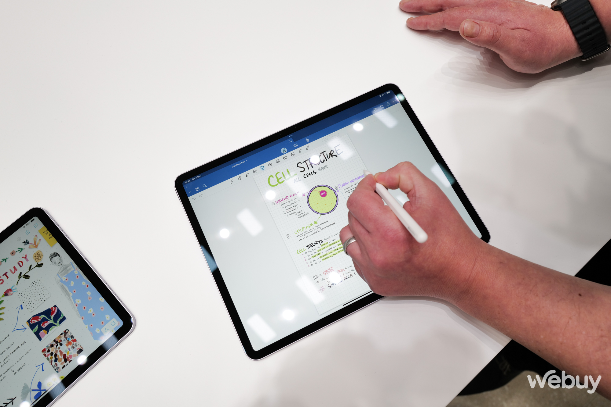 Trực tiếp ngắm nhìn iPad Air 2024: 2 kích thước để lựa chọn, dùng được bút Apple Pencil Pro- Ảnh 8.