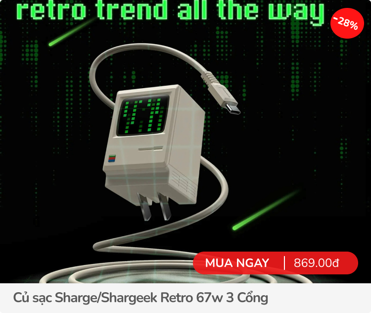 Ngập deal đồ phong cách retro: Loa, tai nghe, sạc... dùng xịn, nhìn chất, giảm tưng bừng lên tới 50%- Ảnh 6.