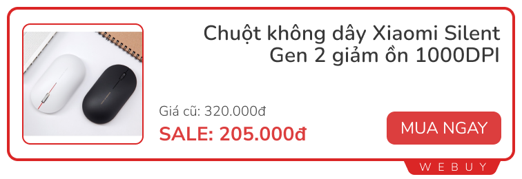 Giữa tháng có sale gì: Chuột yên tĩnh chỉ 205.000đ, ví da thông minh -38%, SIM 4G chính chủ đang giảm nửa giá…- Ảnh 1.