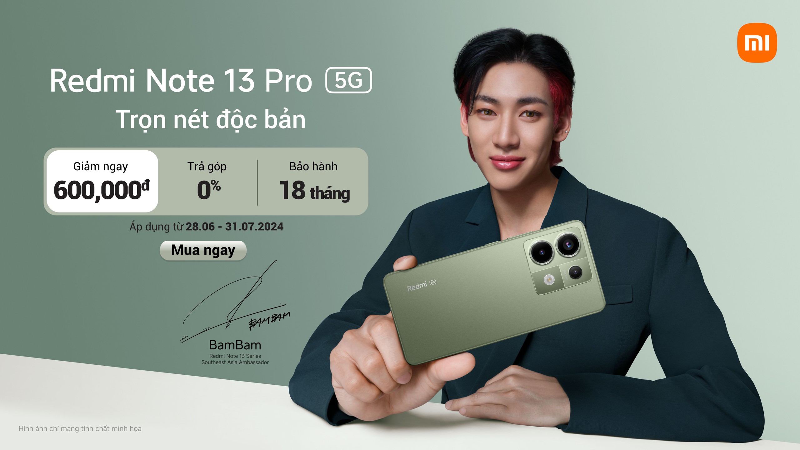 Redmi Note 13 Pro 5G có thêm màu mới cực đẹp: Giá chỉ 9,5 triệu đồng, nhìn là muốn mua- Ảnh 3.