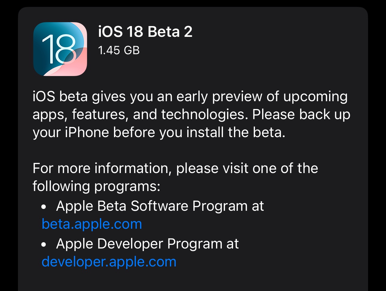 iOS 18 Beta 2 ra mắt: Đây là tất cả những tính năng mới- Ảnh 1.