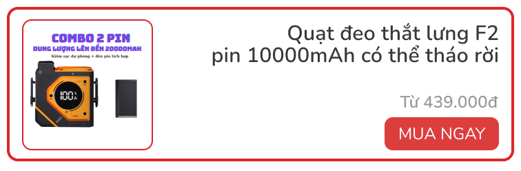 Từ 189.000đ mua được quạt tích điện kiêm pin dự phòng dùng siêu tiện, hè này du lịch ai cũng cần- Ảnh 5.